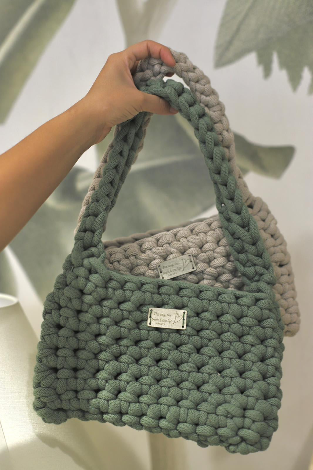 Crocheted outlet handbag