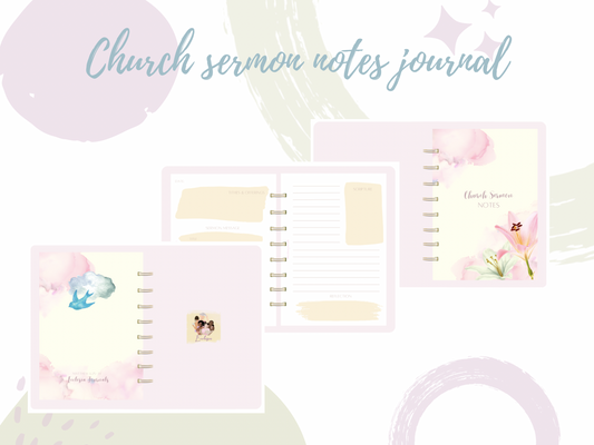 Digital Sermon Notes Journal